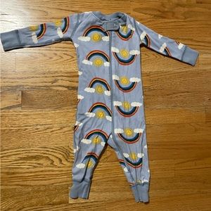 Hanna Andersson Baby Zip Sleeper in Organic Cotton 12-18mos Rainbows